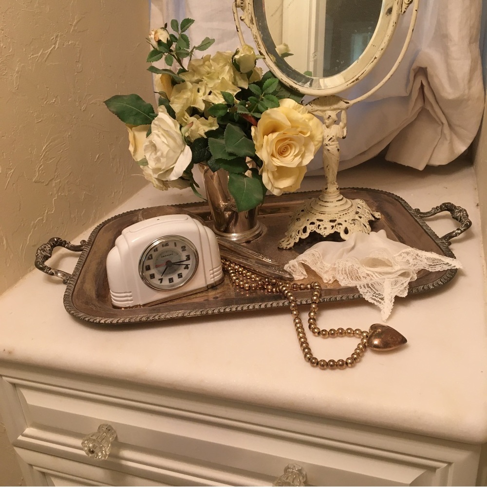 Large Silver Heart With A String Of Silver Balls … - image 6